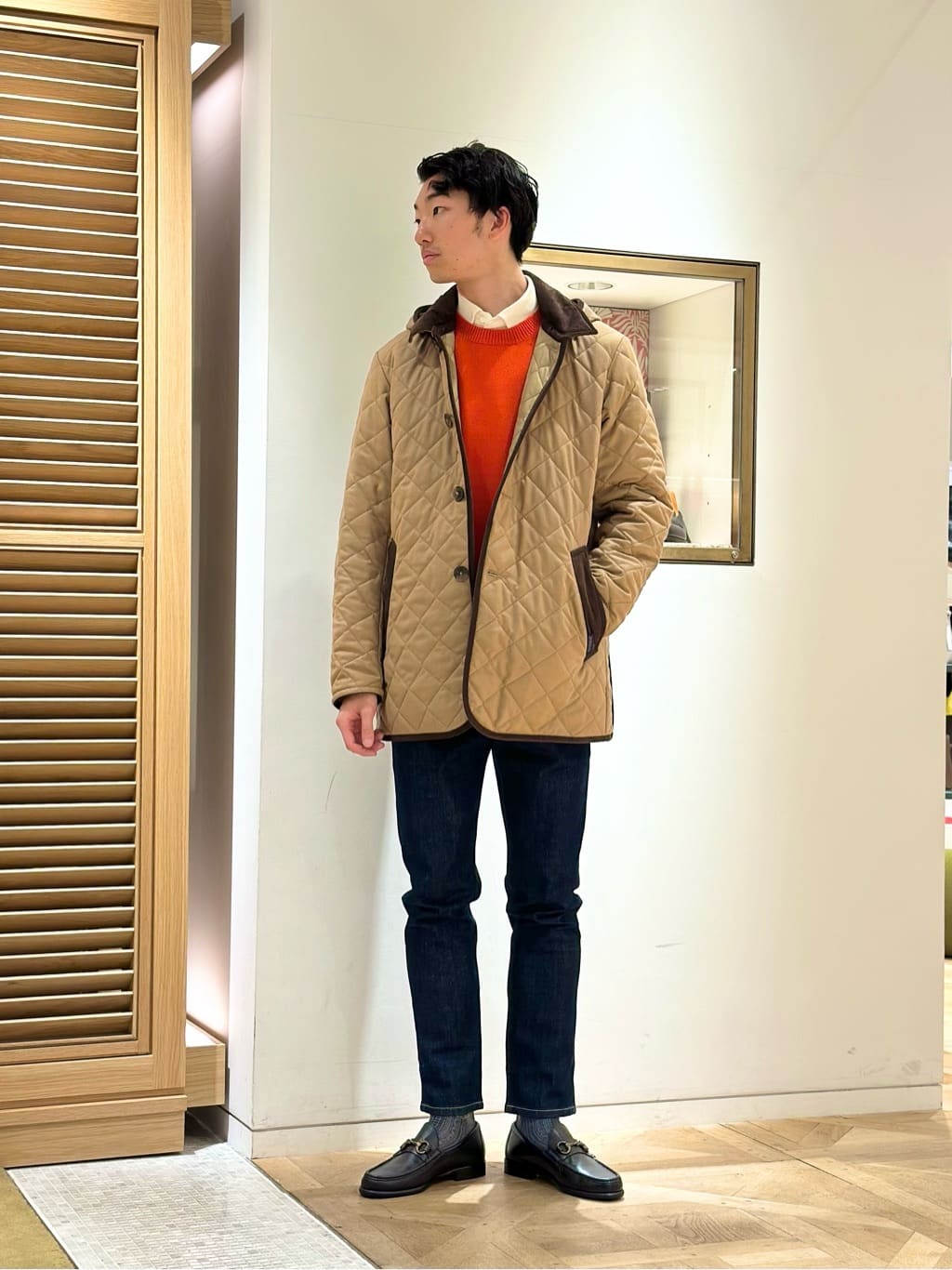 TOMORROWLANDの【別注】LAVENHAM DENSTON ウール フーデッド