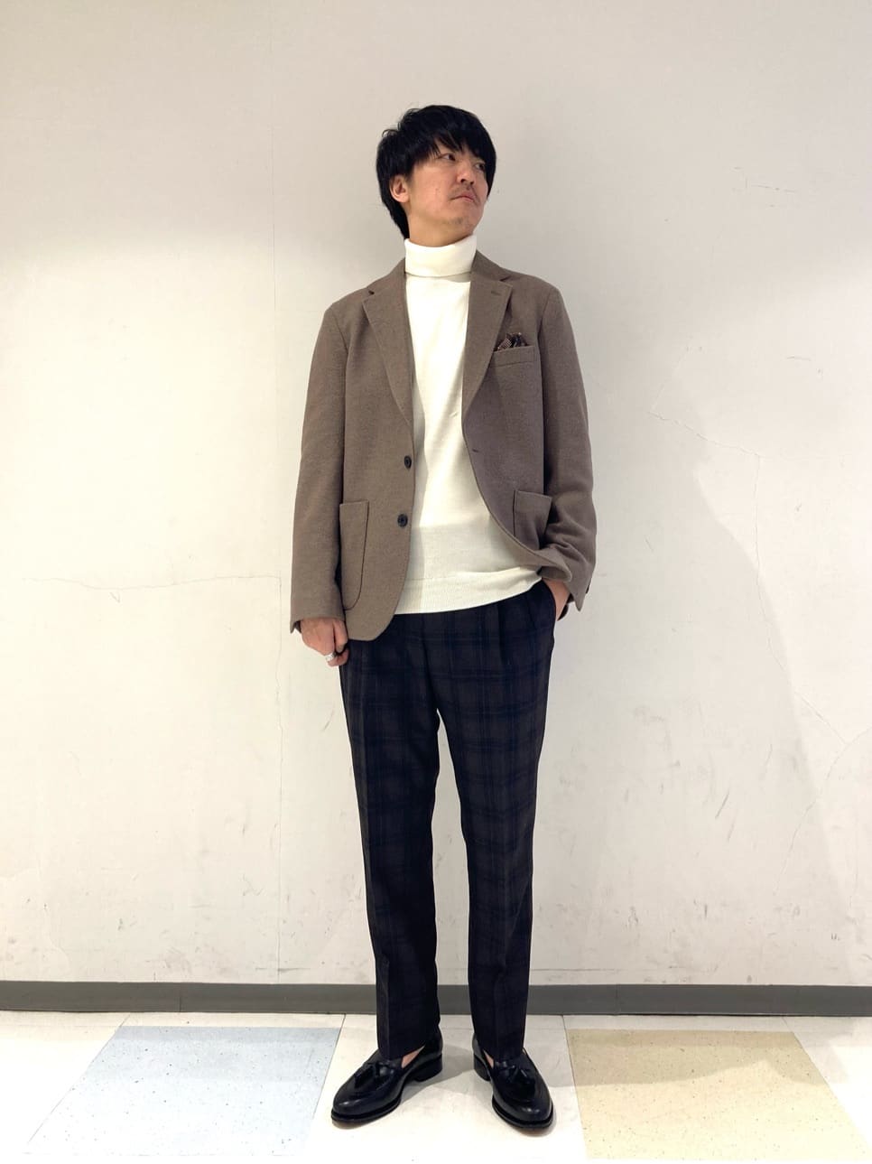 UNITED ARROWS green label relaxingのWN ブークレニット 2B ノッチド