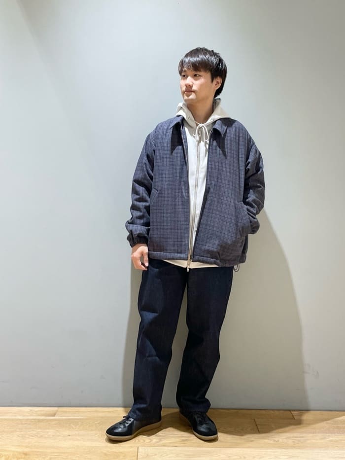 UNITED ARROWS green label relaxingのMorley チェック 中綿 コーチ