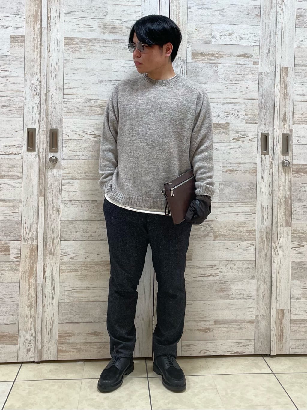 TAKEO KIKUCHIのホールガーメント(R) シャギードッグ ニットを使ったコーディネートを紹介します。｜Rakuten Fashion(楽天ファッション／旧楽天ブランドアベニュー)3338645