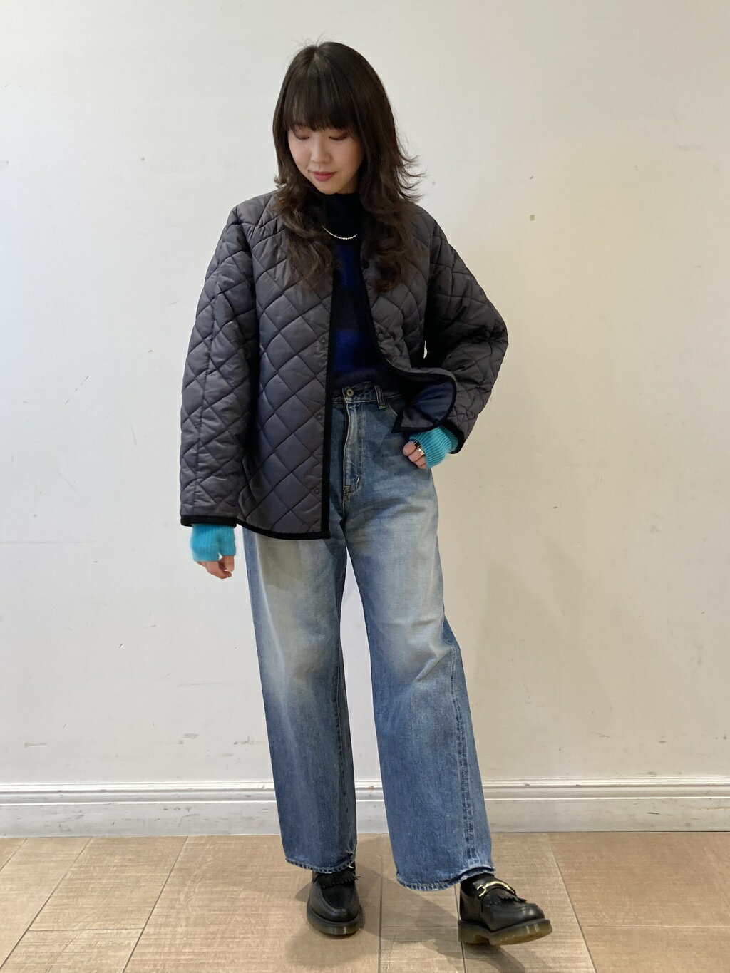 FRAMeWORKの≪追加≫【LAVENHAM/ラベンハム】別注collarles Jacketを