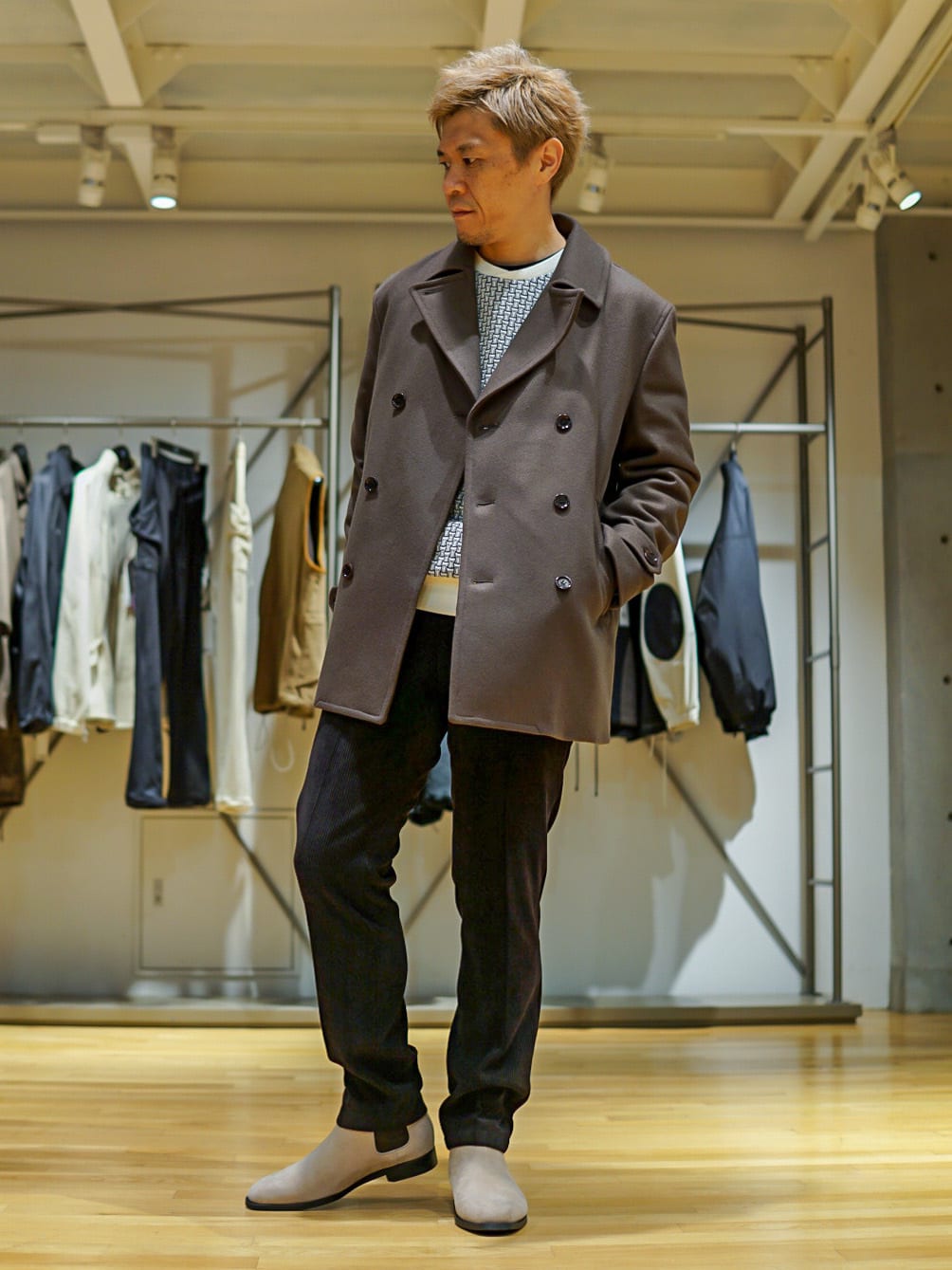MEN'S BIGIの格子柄フクレジャカードカットソーを使ったコーディネートを紹介します。｜Rakuten Fashion(楽天ファッション／旧楽天ブランドアベニュー)3359461