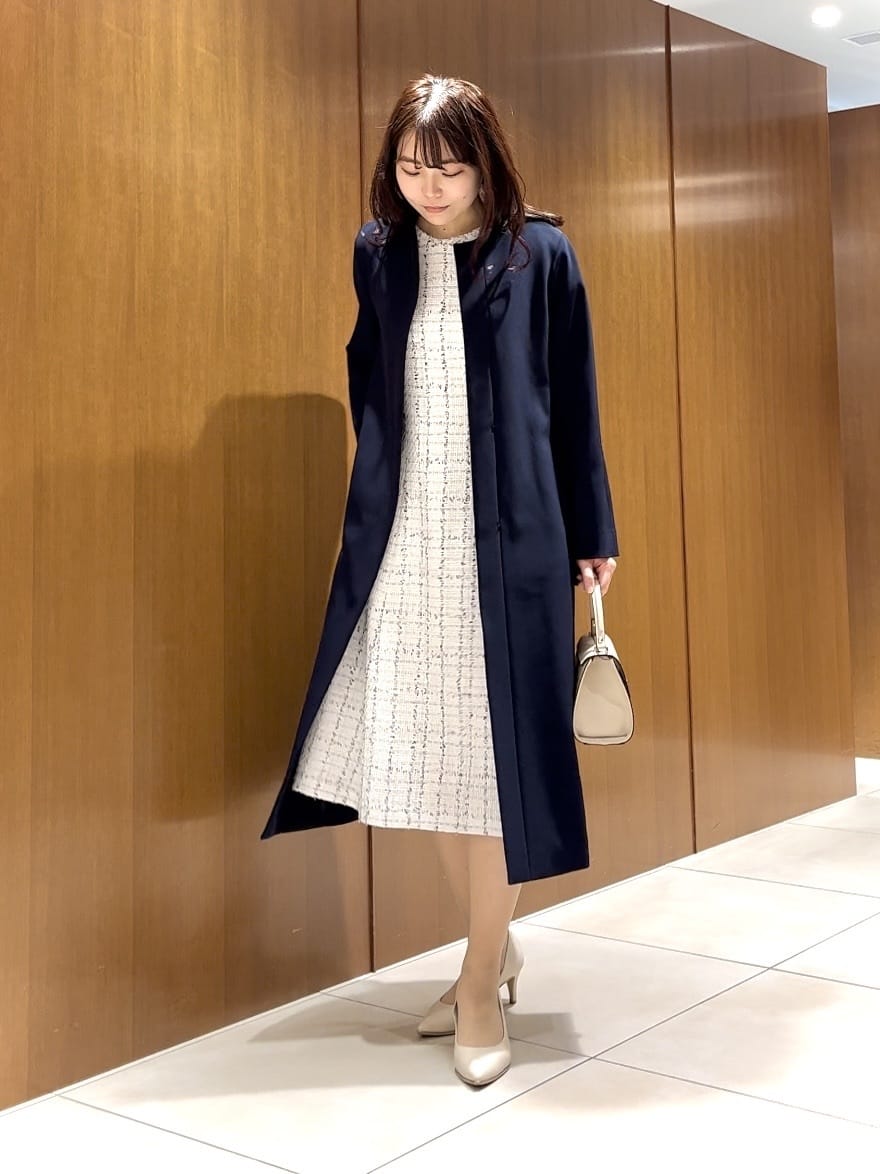 ANAYI Eternal Line 2024ミックスツイードワンピース ANAYIの【Eternal