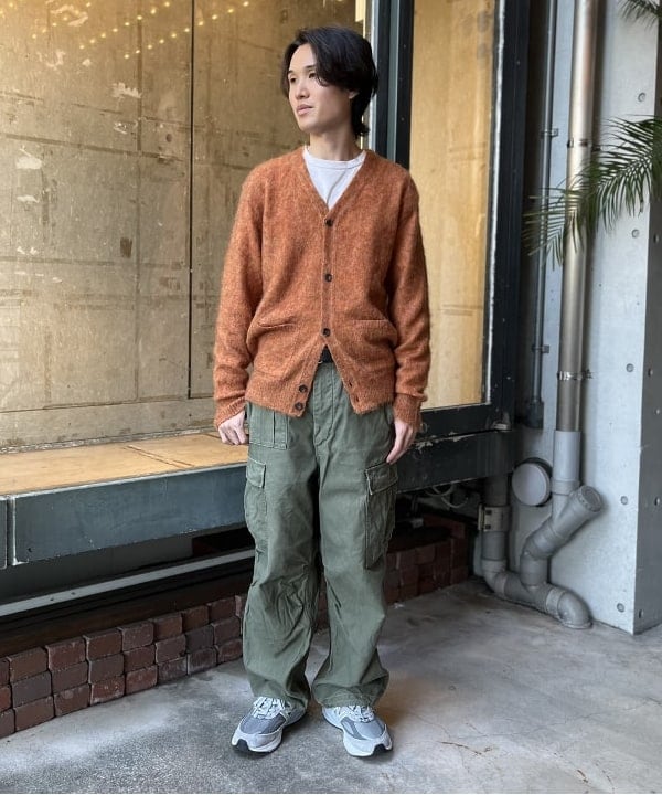 BEAMS MENのBEAMS PLUS / ストレッチ モヘア カーディガンを使った