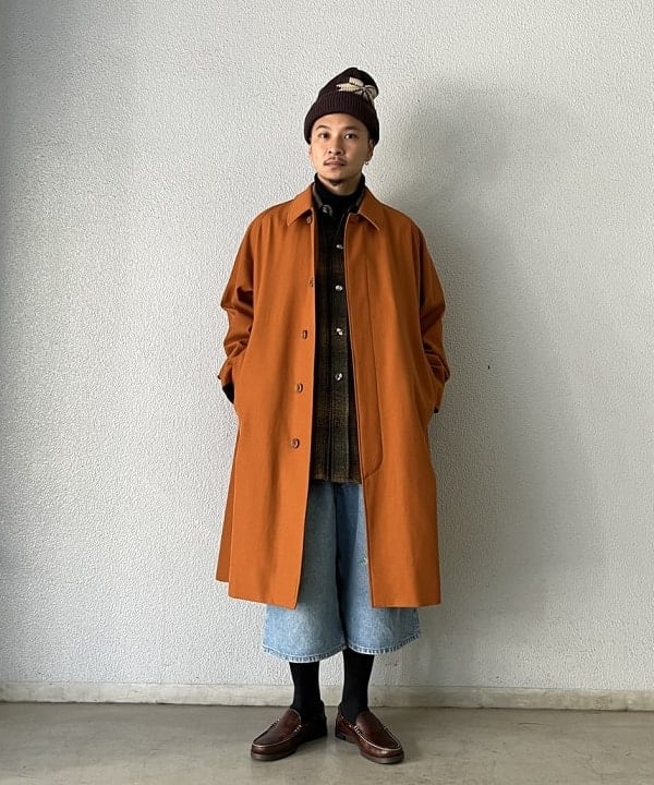 BEAMS MENのKAPTAIN SUNSHINE / Walker Coat Wool Cotton Hard Twillを