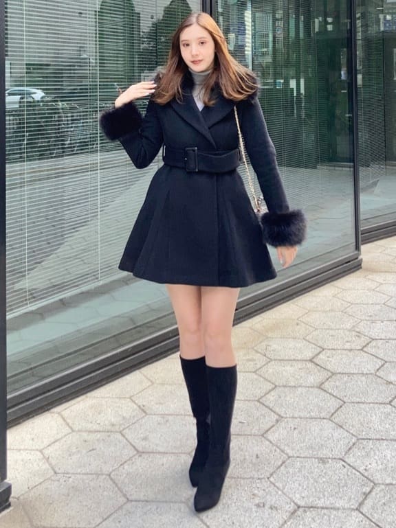 rienda ウエストフィットエレガントマルチミニコート rienda | 2WAY