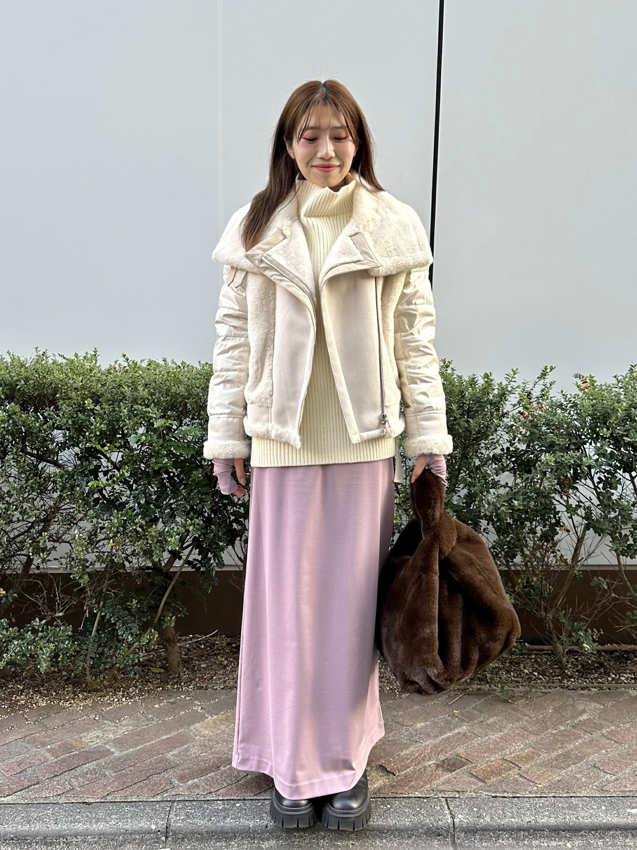 LOVELESSのファーコンビライダースダウンを使ったコーディネートを紹介します。｜Rakuten Fashion(楽天ファッション／旧楽天ブランドアベニュー)3372946