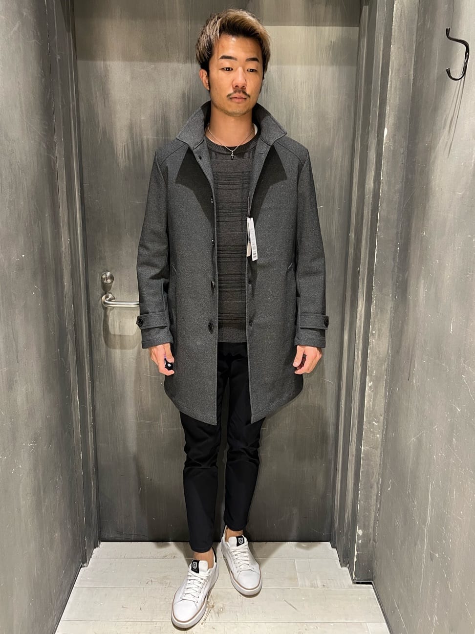 MEN'S BIGIのウール混ハイゲージニットを使ったコーディネートを紹介します。｜Rakuten Fashion(楽天ファッション／旧楽天ブランドアベニュー)3373169
