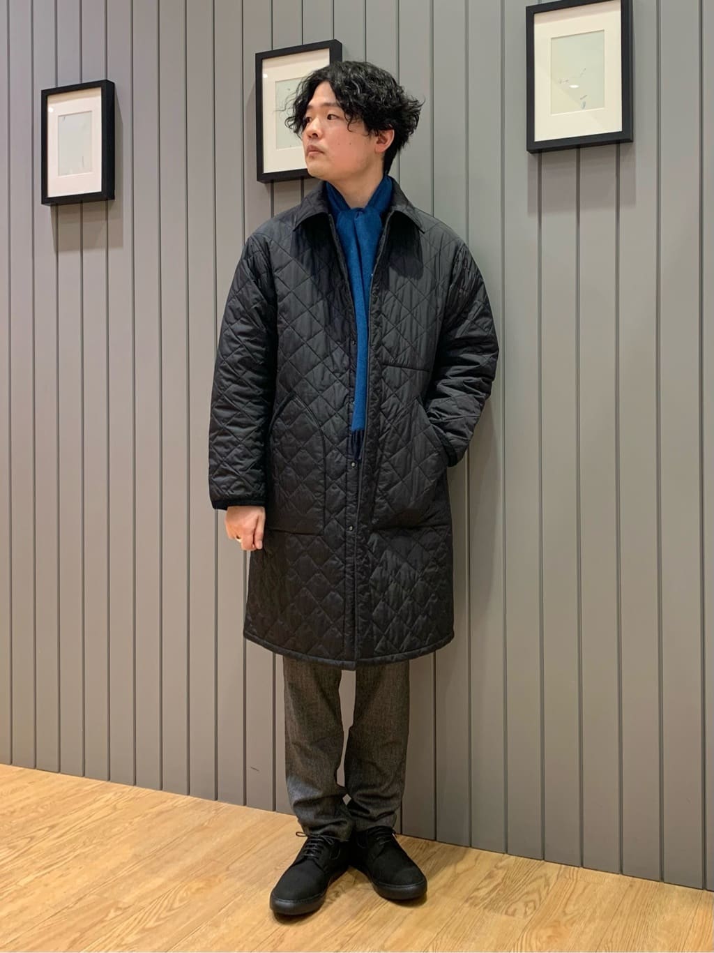 UNITED ARROWS green label relaxingのBIWATEX キルティングコートを