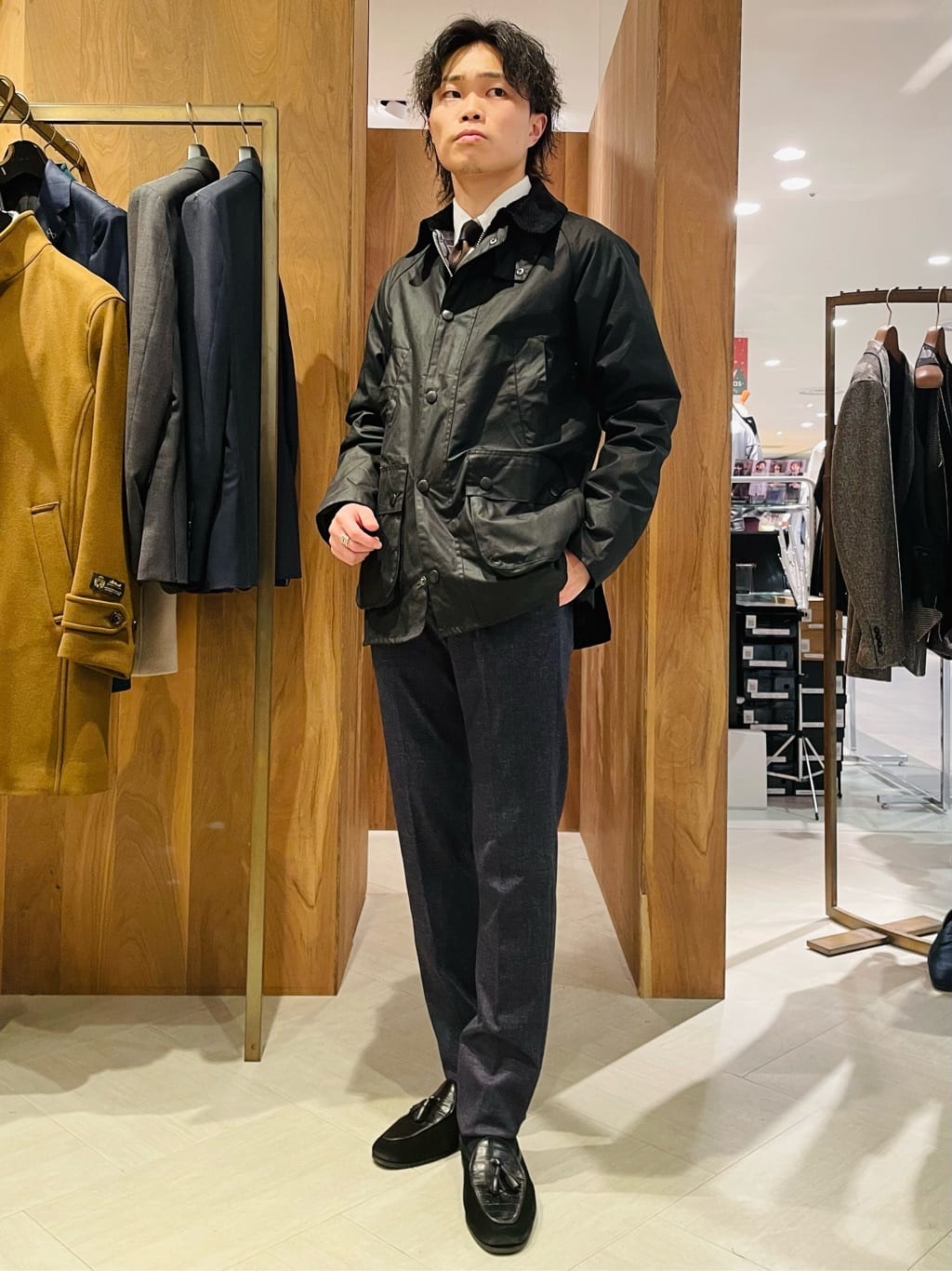 MEN'S BIGIの【Barbour/バブアー】SL BEDALE WAXED COTTONを使ったコーディネートを紹介します。｜Rakuten Fashion(楽天ファッション／旧楽天ブランドアベニュー)3379471