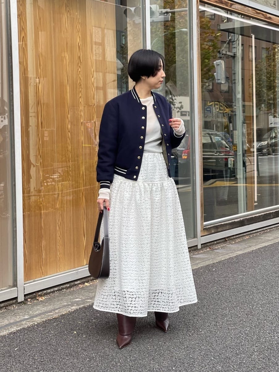 Whim Gazetteのフロッキーバックシャンカットソーを使った 