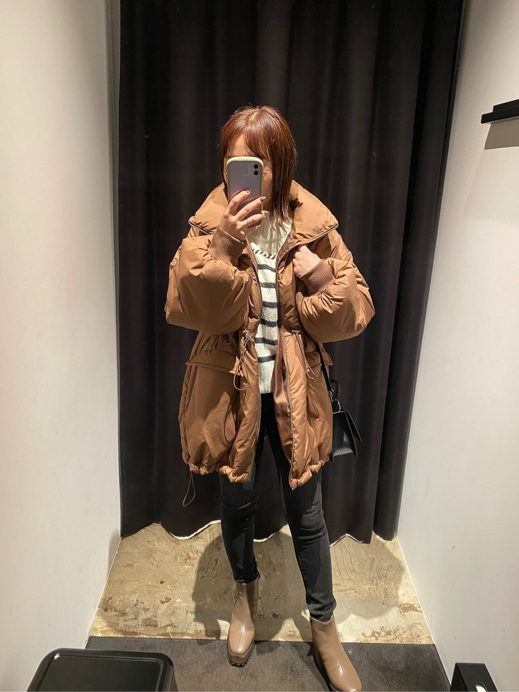 AZUL by moussyの中綿ミドルコートを使ったコーディネート | Rakuten 