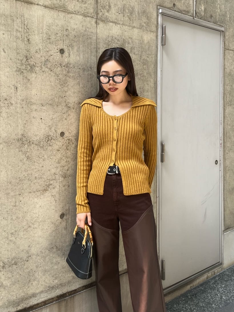 moussyのSKIPPER BI COLOR ニットを使ったコーディネート | Rakuten