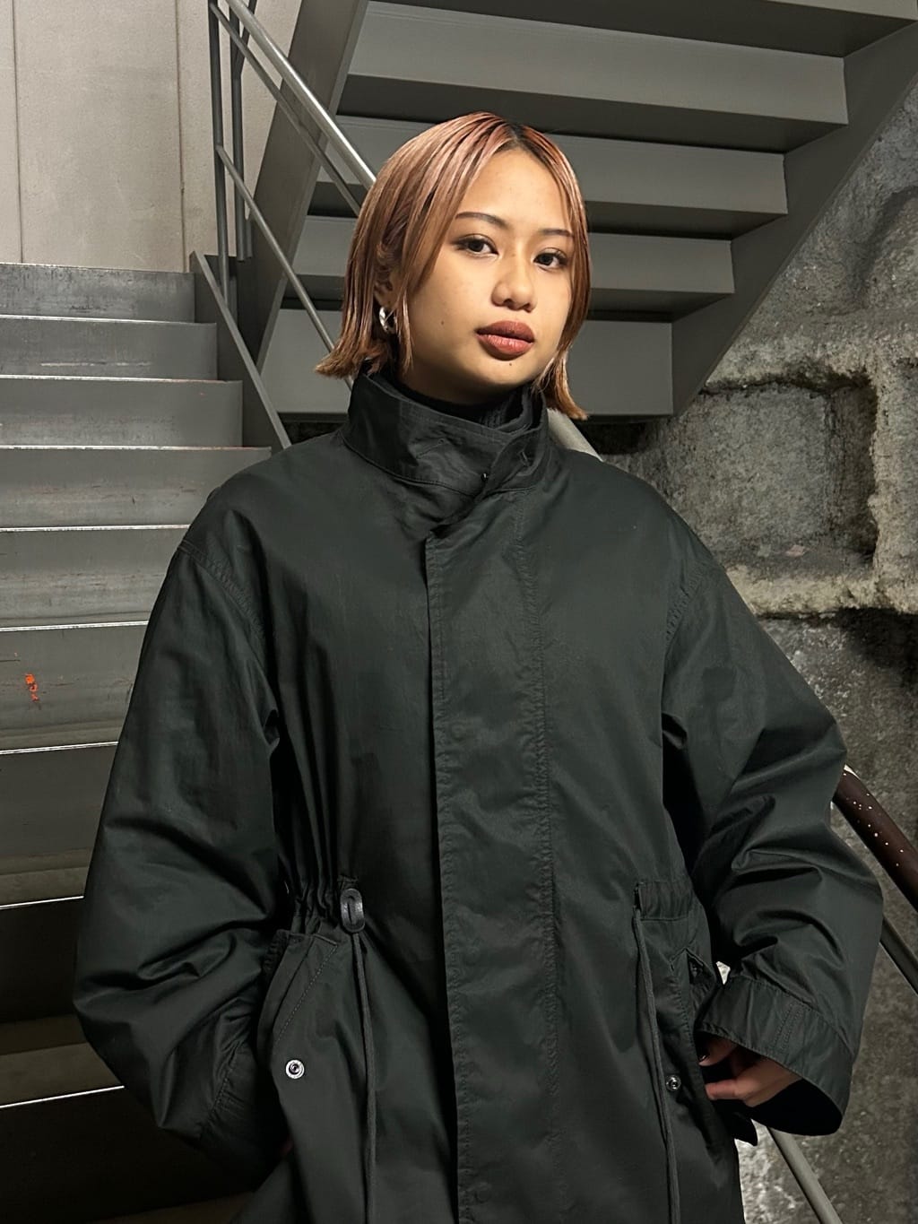 moussyのLINER PUFFER MIDDLE コートを使ったコーディネート | Rakuten