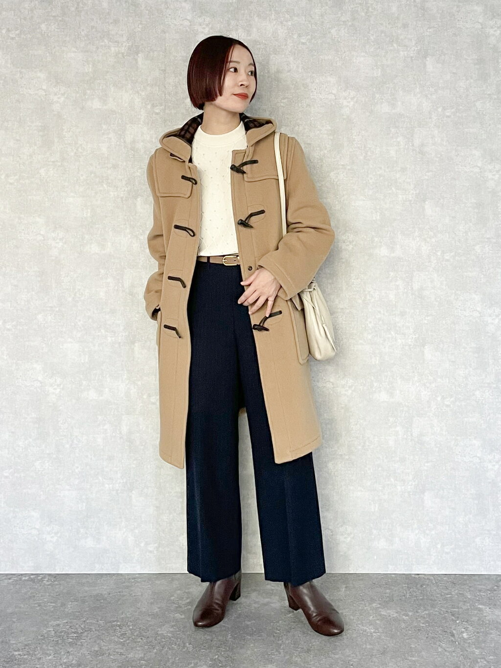 NEWYORKERのレーヨンポリストレッチ ダイヤ柄ニットプルオーバーを使ったコーディネートを紹介します。｜Rakuten Fashion(楽天ファッション／旧楽天ブランドアベニュー)3422207