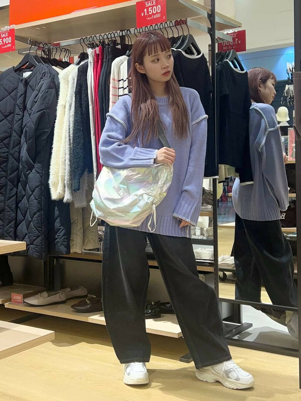 LAKOLEの(W)メッシュボリュームスニーカーを使ったコーディネートを紹介します。｜Rakuten Fashion(楽天ファッション／旧楽天ブランドアベニュー)3432286