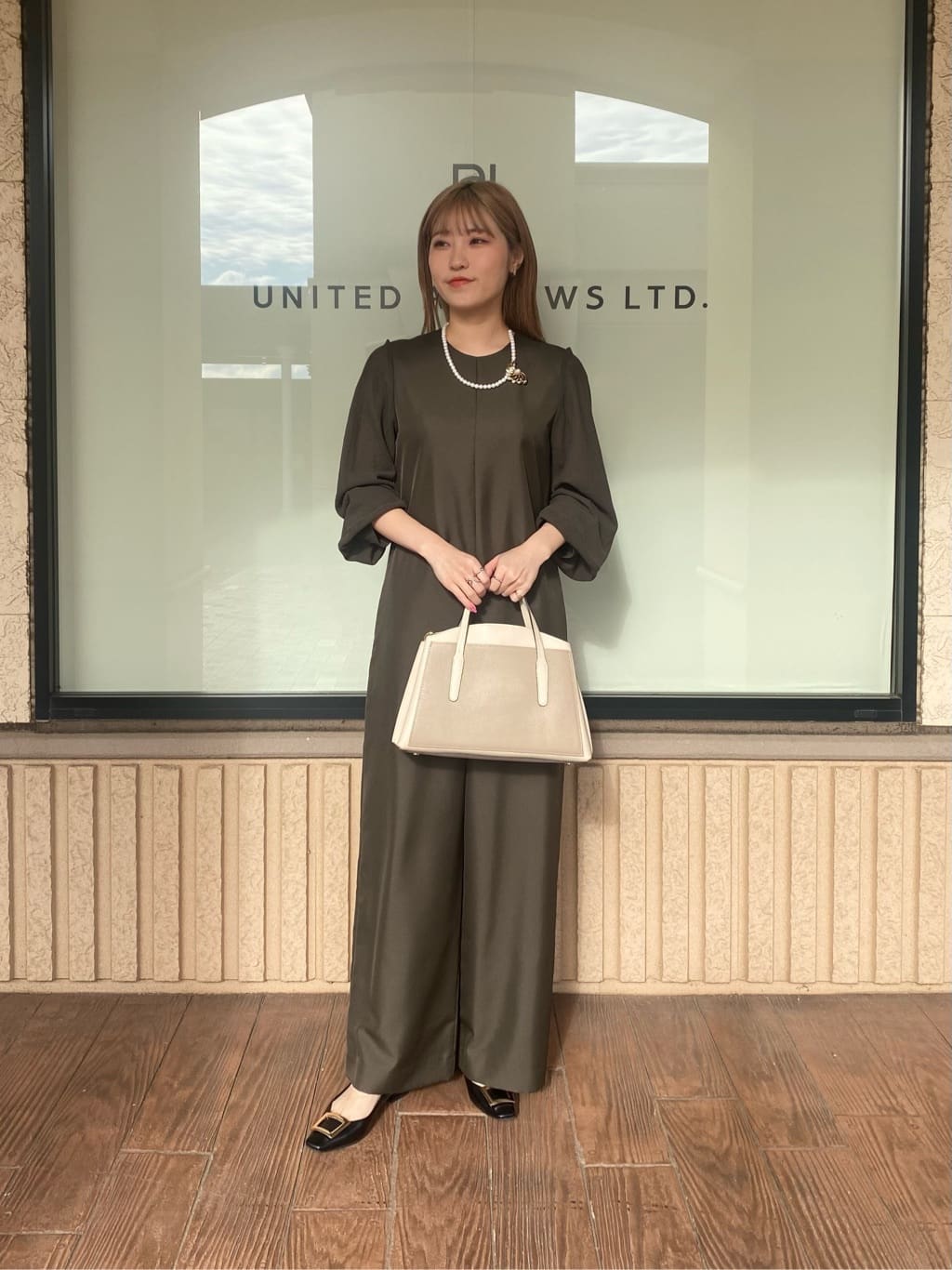 UNITED ARROWS LTD. OUTLETのポリエステル*ニットコンビ