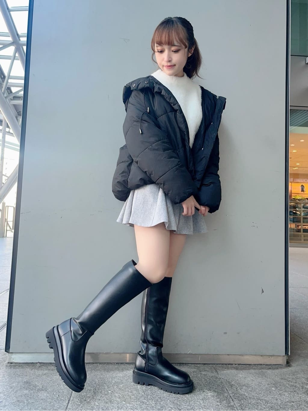 ESPERANZAのトラックソールロングブーツ【ESPERANZA_blanca】を使ったコーディネートを紹介します。｜Rakuten Fashion(楽天ファッション／旧楽天ブランドアベニュー)3469472