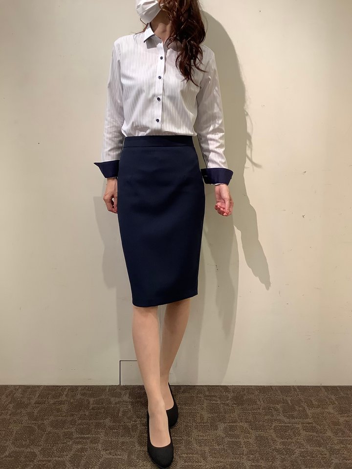 TOKYO SHIRTSの形態安定 ワイド衿 長袖 レディースシャツを使ったコーディネートを紹介します。｜Rakuten Fashion(楽天ファッション／旧楽天ブランドアベニュー)3470247