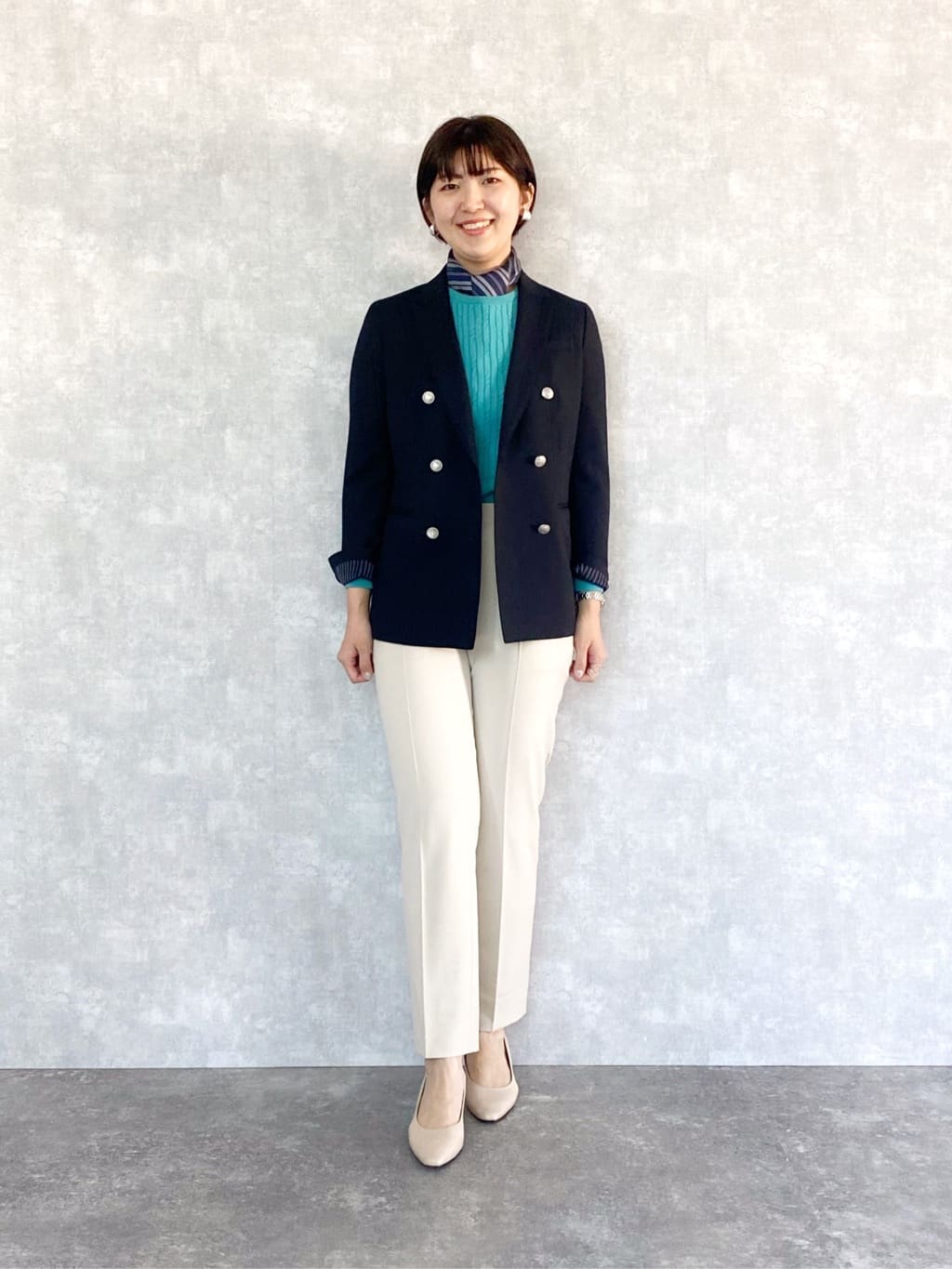NEWYORKERの【L】ファインマットツイル センタープレステーパードパンツを使ったコーディネートを紹介します。｜Rakuten Fashion(楽天ファッション／旧楽天ブランドアベニュー)3484293