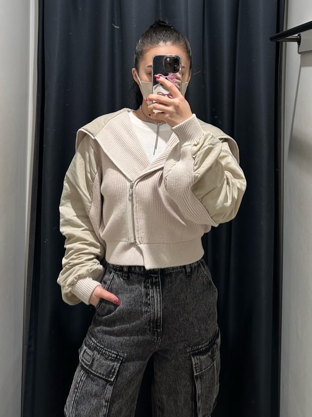 moussy FLIGHT KNIT JACKET トップス