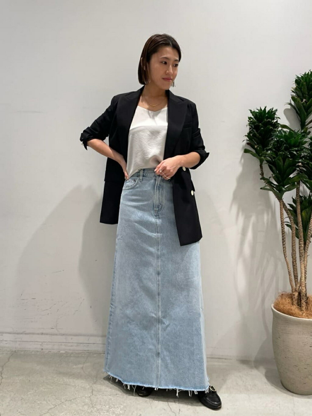 1er Arrondissementのポリエステルウールドスキンダブルジャケットを使ったコーディネートを紹介します。｜Rakuten Fashion(楽天ファッション／旧楽天ブランドアベニュー)3527656