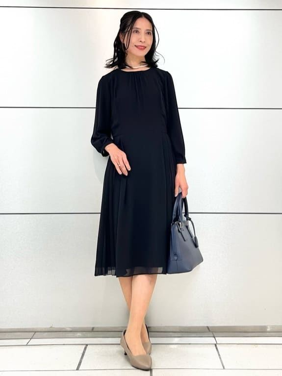 Reflectの【春SALE/フォーマル/入卒/ママスーツ/洗える】プリーツシフォンワンピースを使ったコーディネート | Rakuten  Fashion(楽天ファッション／旧楽天ブランドアベニュー)3537440