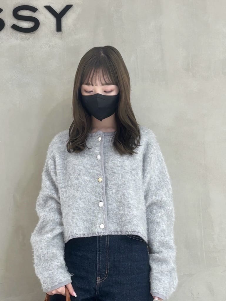 moussyのARGYLE SHAGGY カーディガンを使ったコーディネート | Rakuten