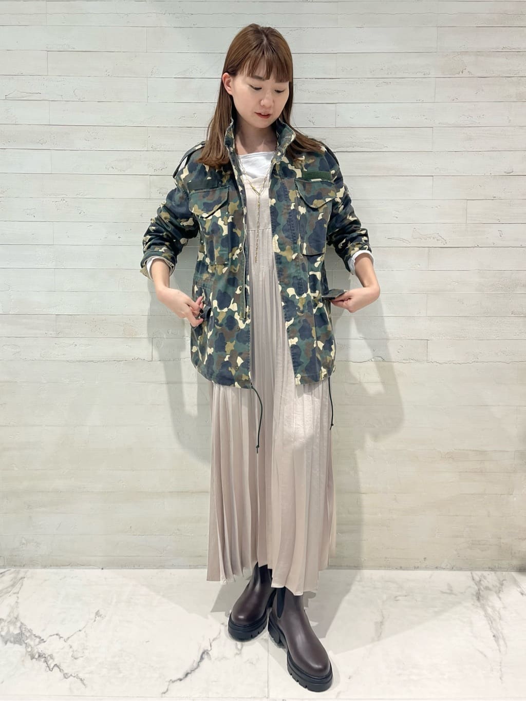 Spick & SpanのLOT No.SMPL-004 ARMYJACKETを使ったコーディネート