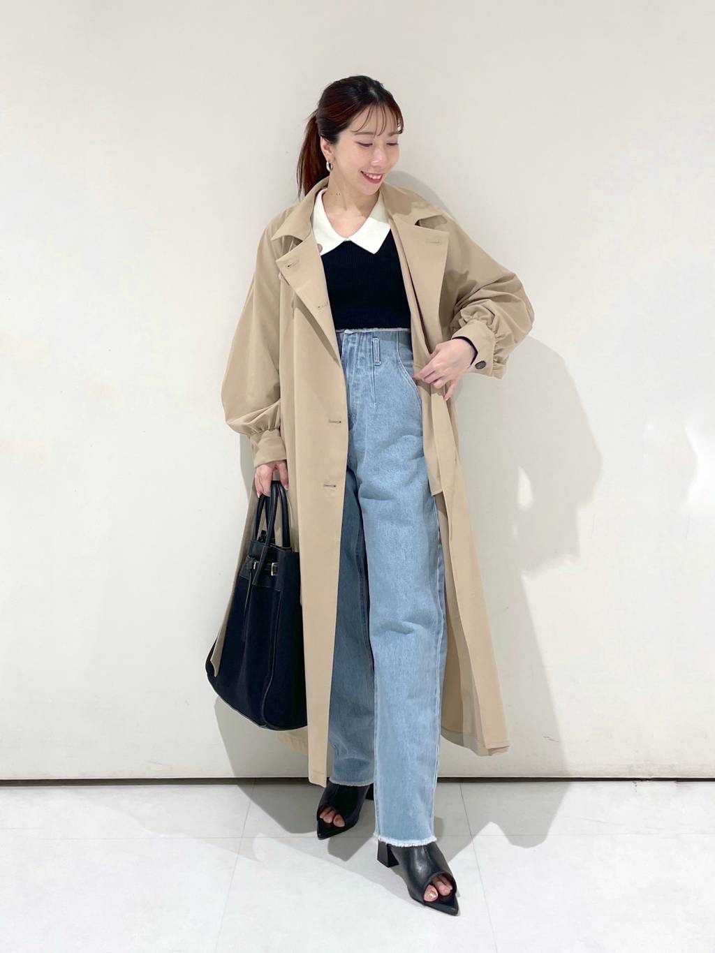 mysty womanのレザー×キャンバスBAGを使ったコーディネートを紹介します。｜Rakuten Fashion(楽天ファッション／旧楽天ブランドアベニュー)3582278