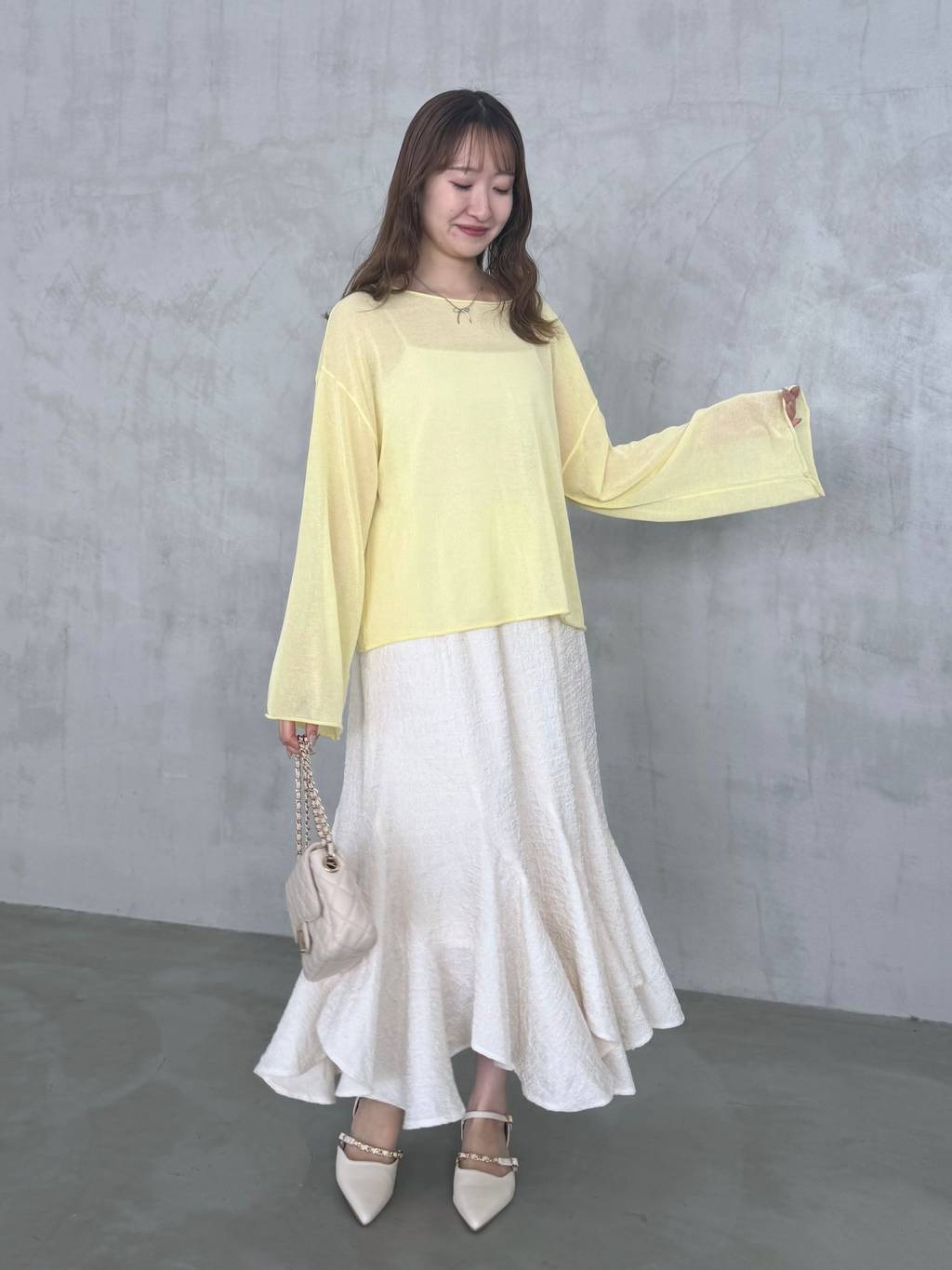 mysty womanの【復刻/WEB限定】ソルベシアーニットを使ったコーディネートを紹介します。｜Rakuten Fashion(楽天ファッション／旧楽天ブランドアベニュー)3582371