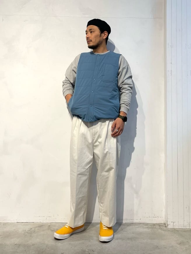Snow PeakのFlexible Insulated Vestを使ったコーディネートを紹介します。｜Rakuten Fashion(楽天ファッション／旧楽天ブランドアベニュー)3583174