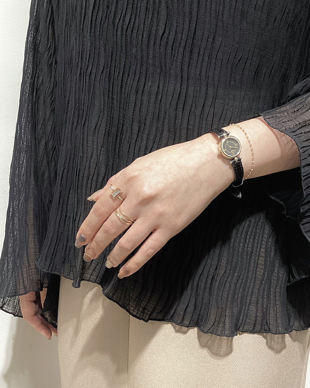 ete | [レイヤード] K10YG クロス リング | Rakuten Fashion(楽天