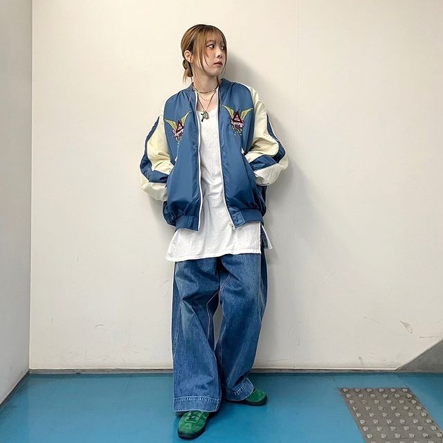 RNAのJ2096 BIGスカジャンを使ったコーディネート | Rakuten Fashion 