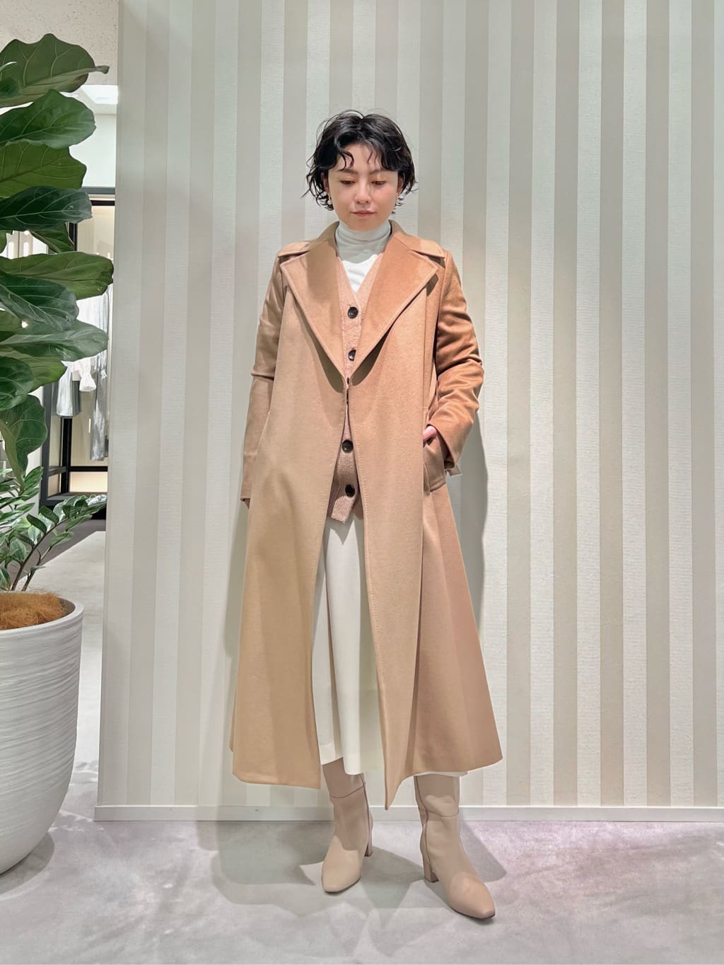 TOMORROWLAND | スーパーカシミヤ ベルテッドコート | Rakuten Fashion