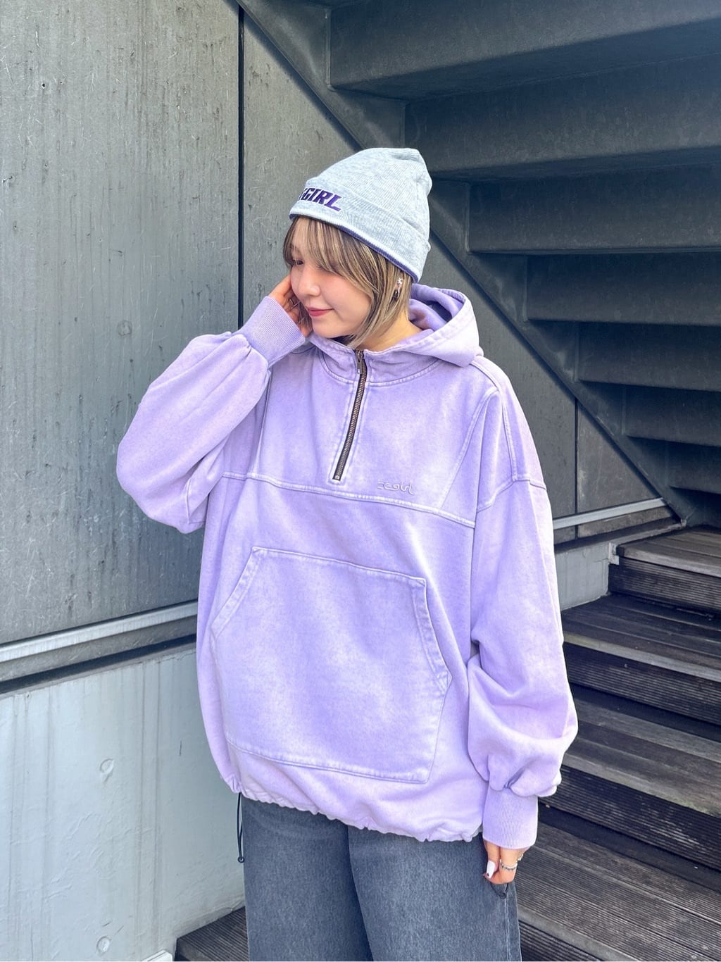 X-girlのSWEAT ANORAK PARKA アノラック X-girlを使ったコーディネート