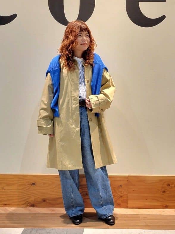 coenのスクエアステンカラーコートを使ったコーディネートを紹介します。｜Rakuten Fashion(楽天ファッション／旧楽天ブランドアベニュー)3601004