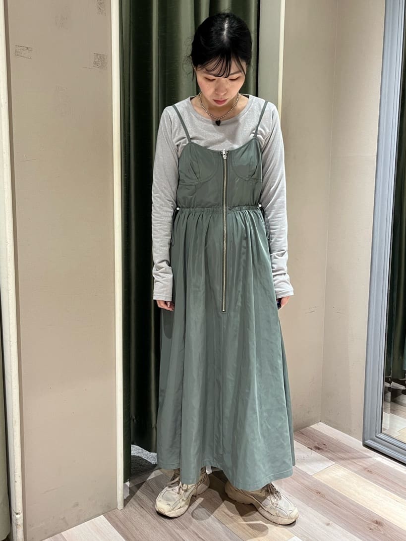 Green ParksのSUGAR SPOON コルセット風キャミワンピース 24SS