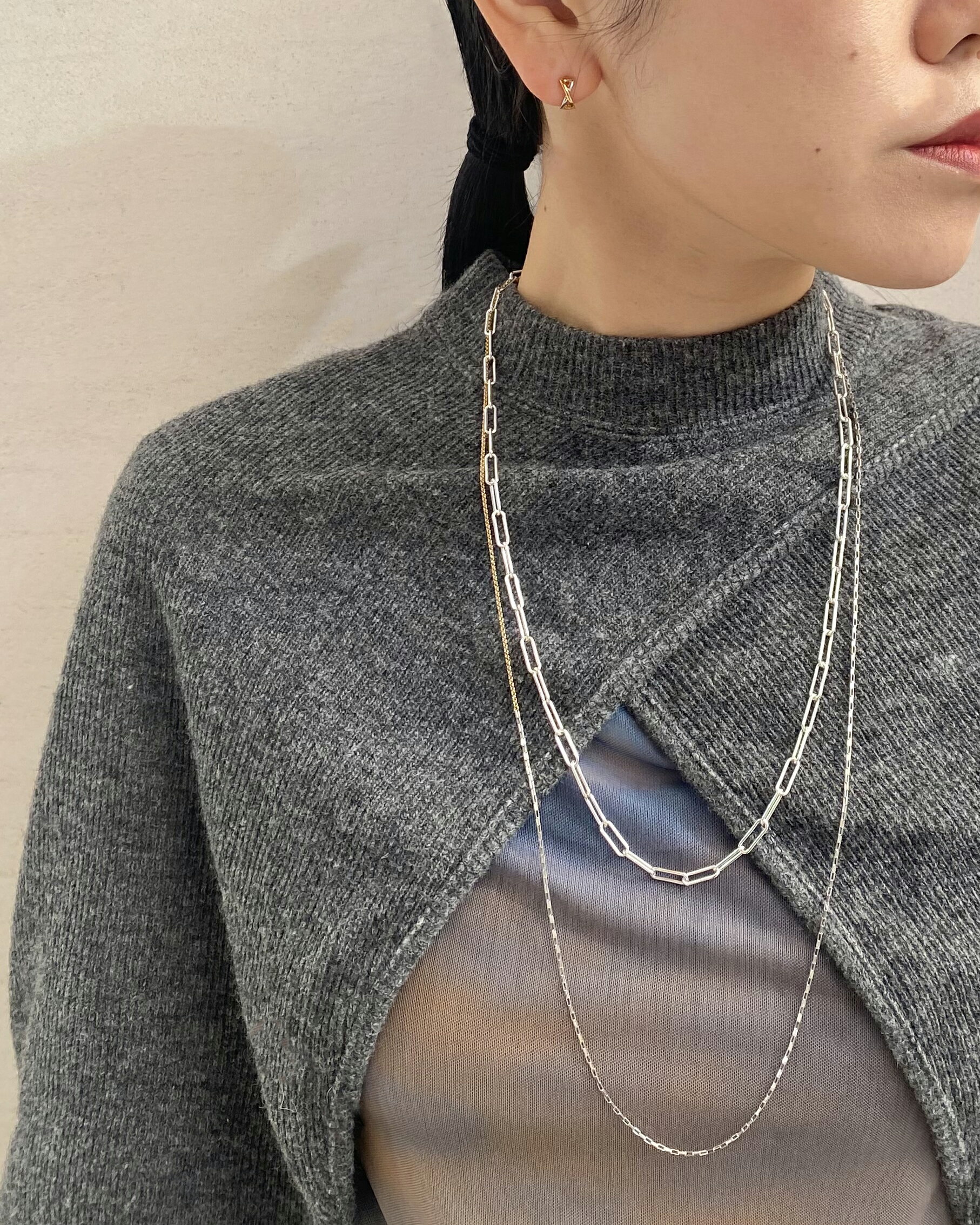 Jouete モザイクチェーン シルバー Jouete | チェーン ネックレス | Rakuten Fashion(楽天ファッション