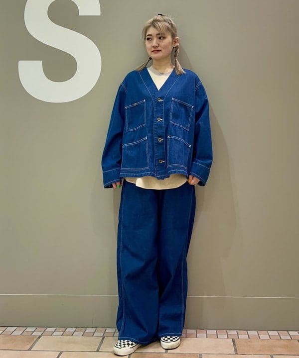 BEAMS WOMENのBEAMS BOY / レースアップ ワーク パンツを使った  
