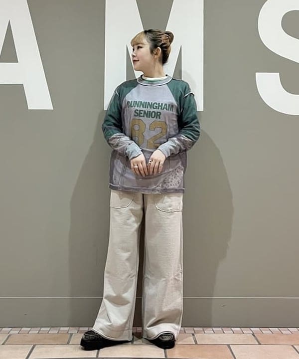 Amazon | [ビームスボーイ] ワークパンツ maturely Hem Cut Off