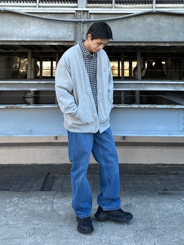 tk.TAKEO KIKUCHIのジョーゼット チェック&ストライプ長袖シャツを使ったコーディネートを紹介します。｜Rakuten Fashion(楽天ファッション／旧楽天ブランドアベニュー)3634668
