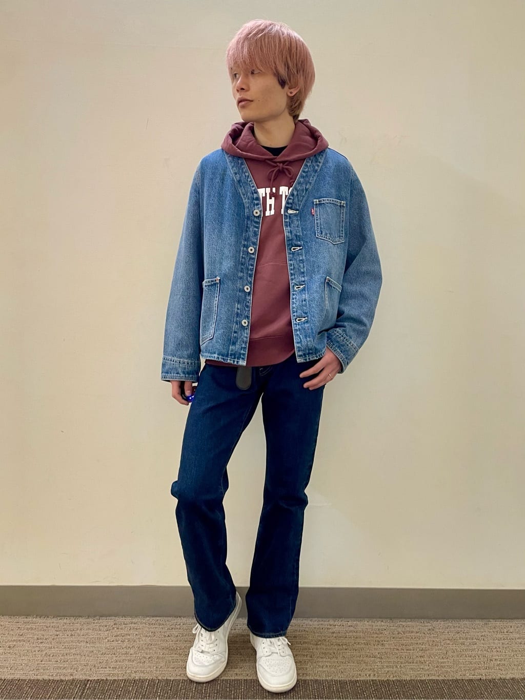 セール levis インディゴカーディガン