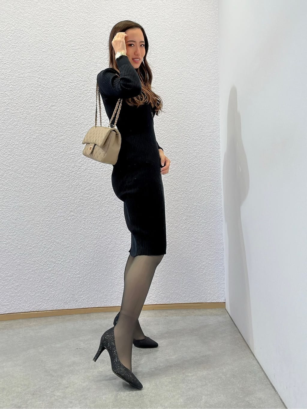 ESPERANZAのキルト2WAYショルダーバッグを使ったコーディネートを紹介します。｜Rakuten Fashion(楽天ファッション／旧楽天ブランドアベニュー)3651408