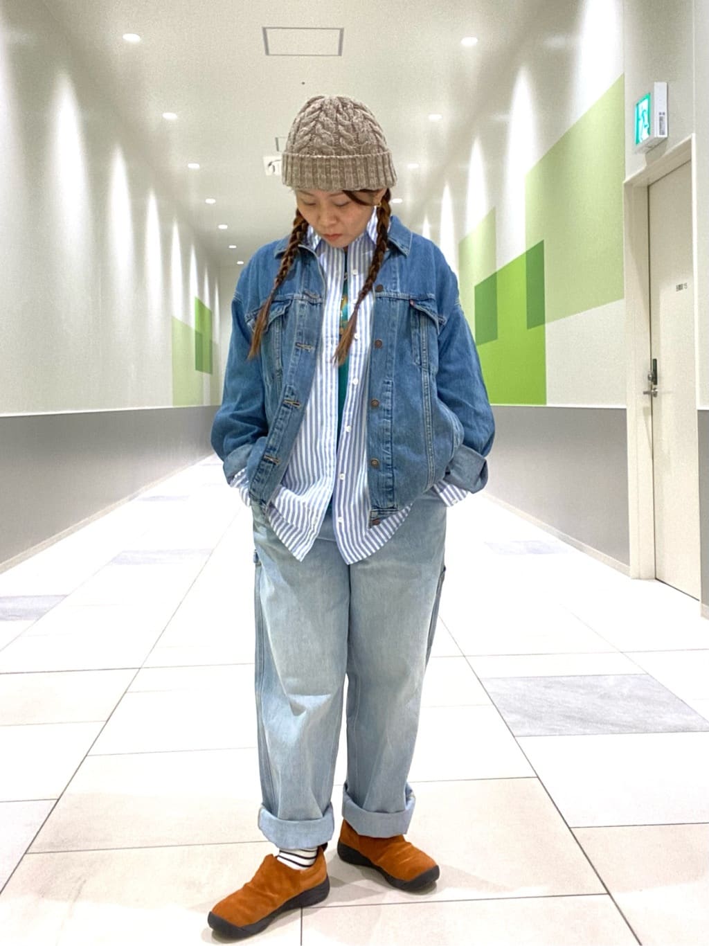 Levi's | XL WOMEN'Sトラッカージャケット ミディアムインディゴ WORN