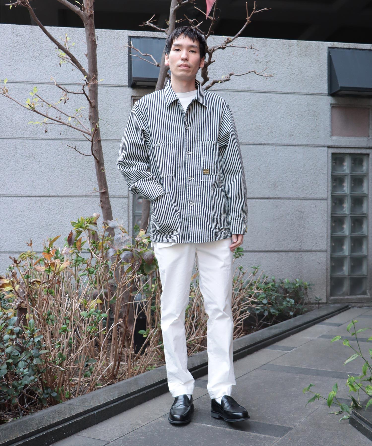 45rpm デニムヒッコリー カバーオールジャケット 3 45R】45rpm 綿100