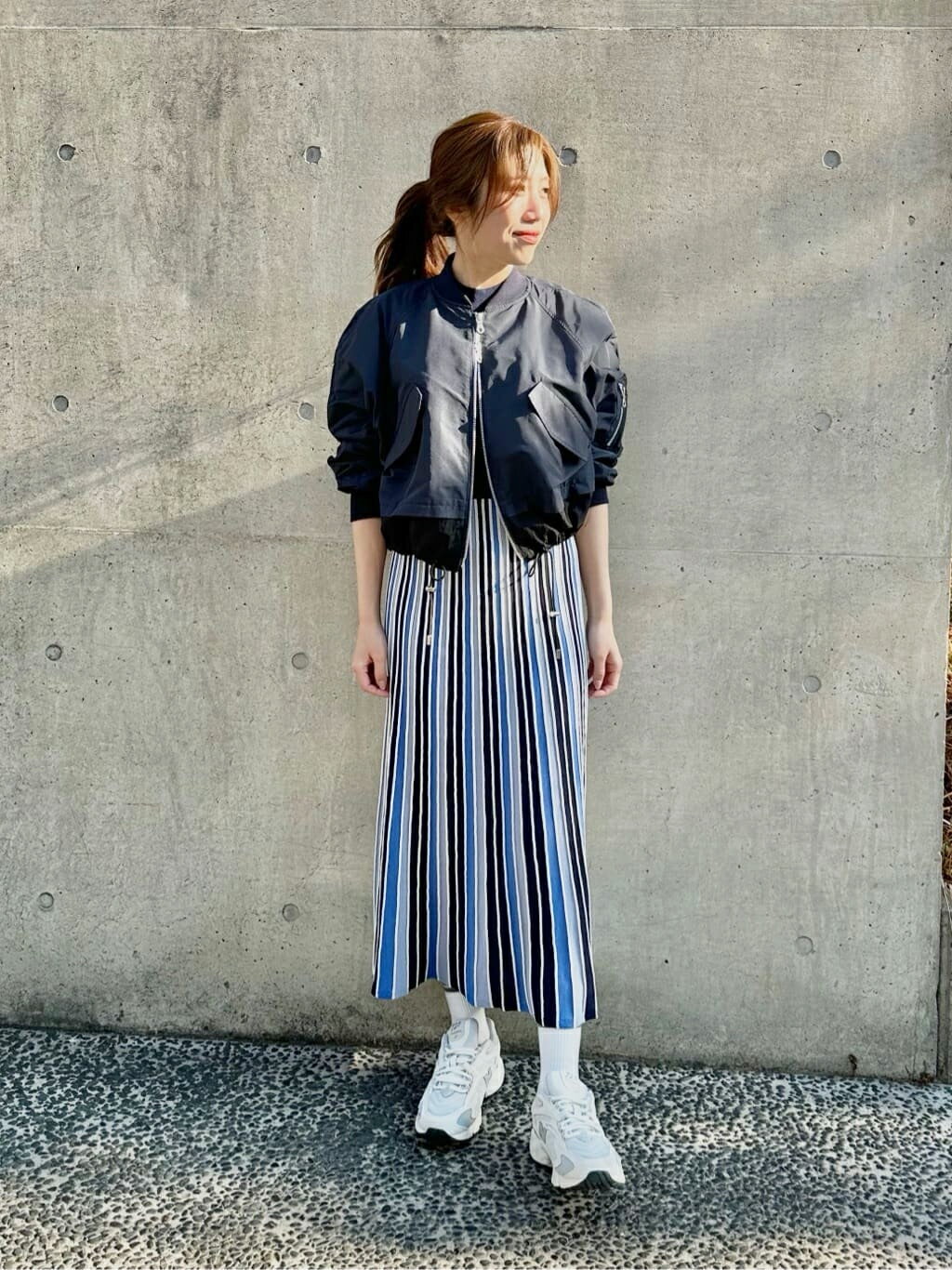 LOVELESSの【ストレッチ】バイカラープリーツライクニットワンピースを使ったコーディネートを紹介します。｜Rakuten Fashion(楽天ファッション／旧楽天ブランドアベニュー)3673132