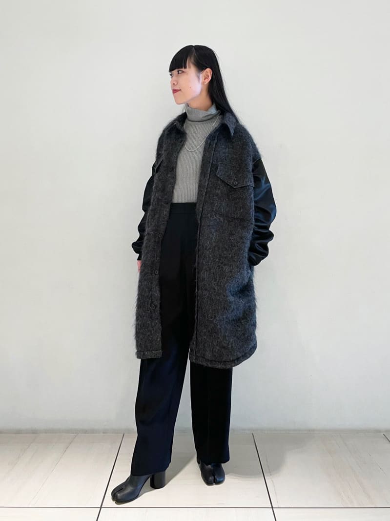 TOMORROWLANDのKID MOHAIR MILITARY COMBINATION COAT モヘヤウールナイロン  ミリタリーコンビネーションコートを使ったコーディネート | Rakuten Fashion(楽天ファッション／旧楽天ブランドアベニュー)3681972