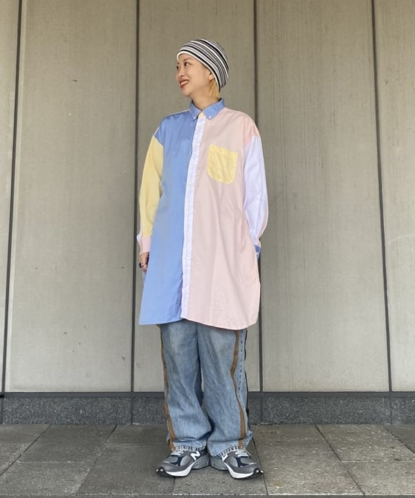 BEAMS OUTLETのINDIVIDUALIZED SHIRTS * BEAMS BOY / 別注 エンジニアド シャツ ワンピースを使ったコーディネート  | Rakuten Fashion(楽天ファッション／旧楽天ブランドアベニュー)3715268