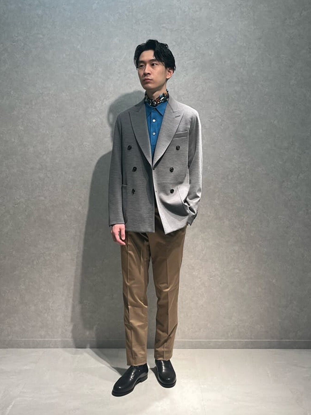 ETRO シルクとレーヨン長袖ポロシャツ ベージュ44サイズ TOMORROWLAND | シルクコットン ニットポロシャツ | Rakuten Fashion